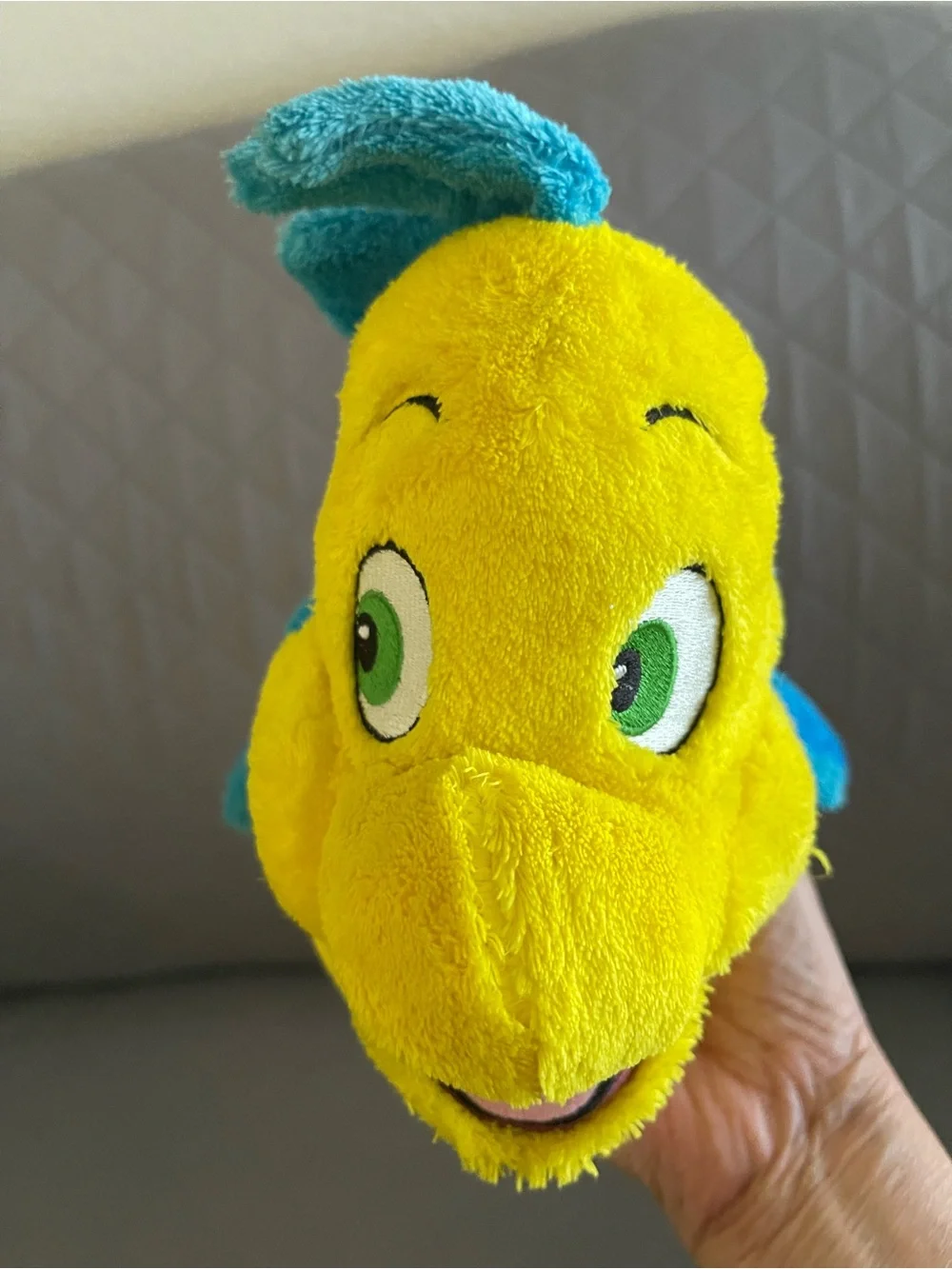Disney Yellow and Blue Plush Fish Character Toy (Good)